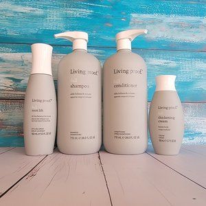 Living Proof Full Shampoo, Conditioner, Root Lift and Thickening Cream